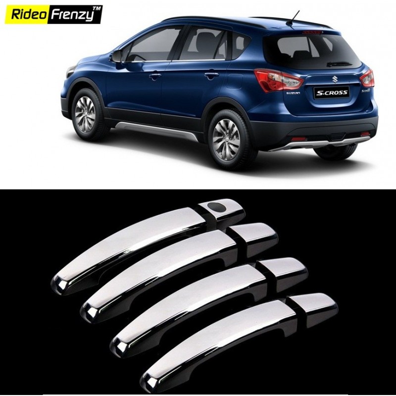 Buy Maruti S Cross Door Chrome Handle Covers at low prices-RideoFrenzy