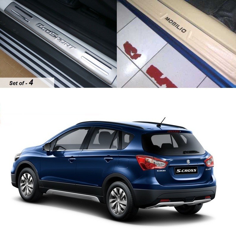 Buy Maruti SCross Door Stainless Steel Sill Plates at low prices-RideoFrenzy