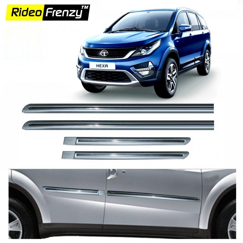 Buy Tata Hexa Silver Chromed Side Beading online at low prices-RideoFrenzy