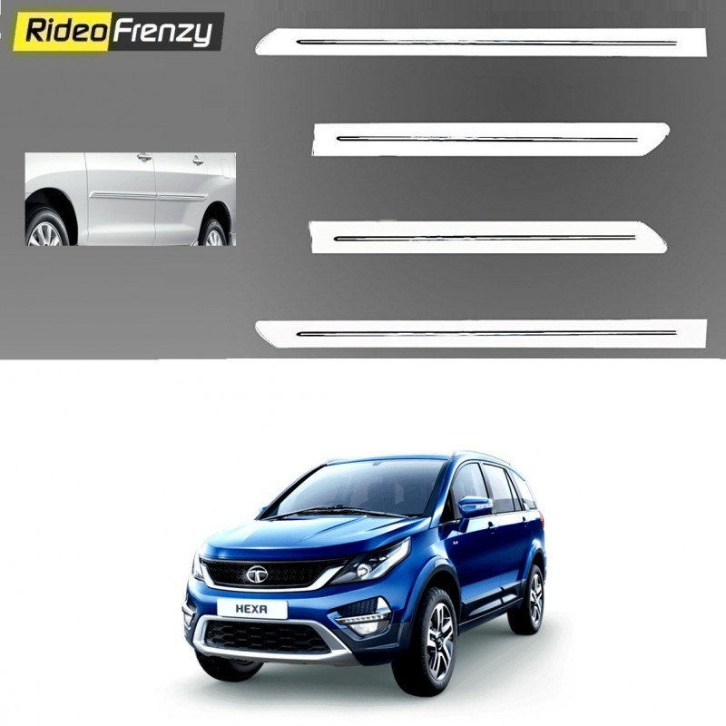 Buy Tata Hexa White Chromed Side Beading online at low prices-RideoFrenzy