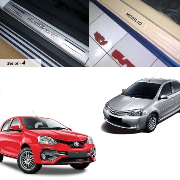 Buy Toyota Etios Liva Stainless Steel Sill Plate online at low prices-Rideofrenzy