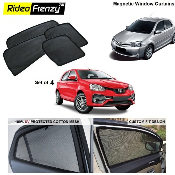 Buy Toyota Etios Liva/Etios/Cross Magnetic Car Window Sunshade online at low prices-Rideofrenzy