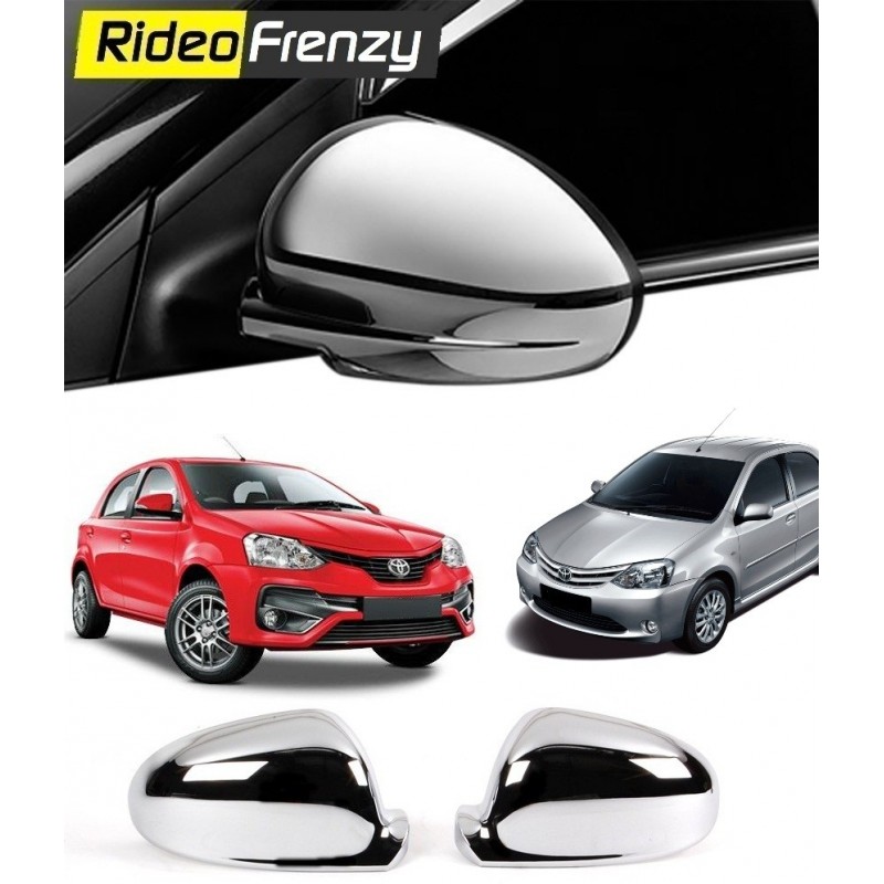 Buy Original Triple layer Toyota Etios Liva/Etios/Cross Chrome Side Mirror Covers online at low prices-Rideofrenzy