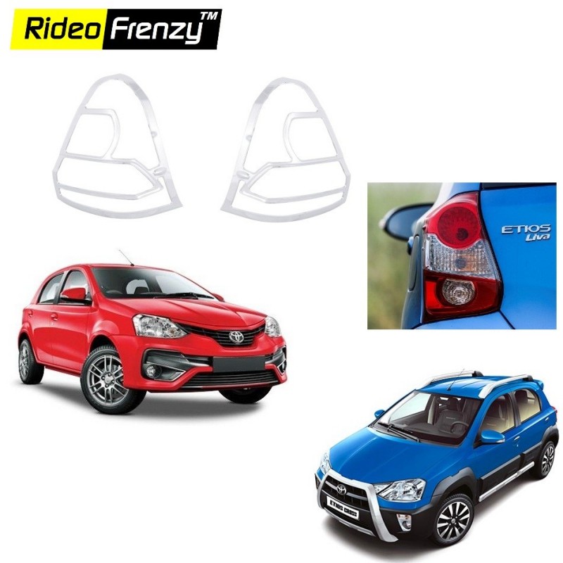 Buy Toyota Etios Liva & Etios Cross Chrome Tail Light Cover online at low prices-Rideofrenzy