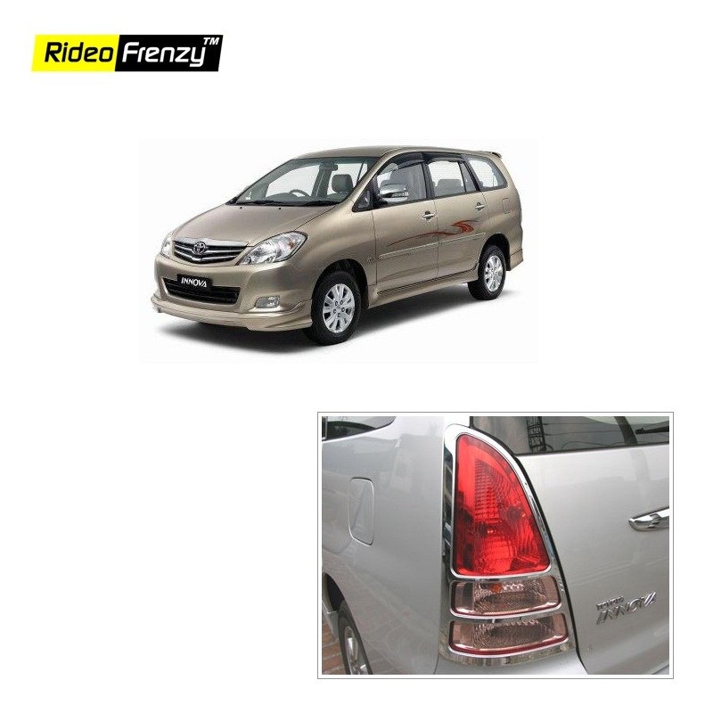 Buy Chrome Tail Light Cover for Toyota Innova 2nd Gen online at low prices-Rideofrenzy