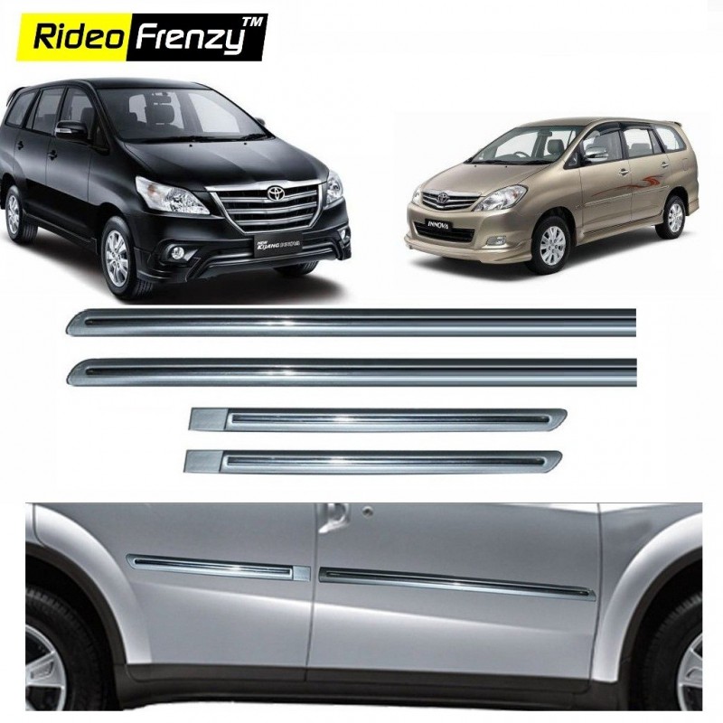 Buy Toyota Innova Silver Chromed Side Beading online at low prices-Rideofrenzy