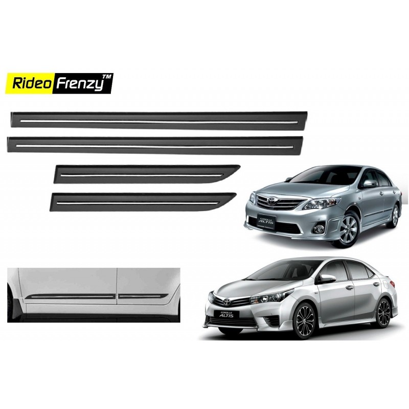 Buy Toyota Corolla Altis Black Chromed Side Beading online at low prices-Rideofrenzy