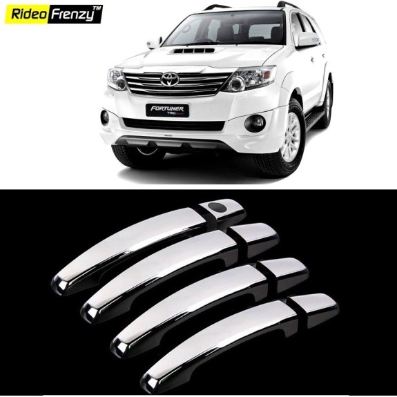 Buy  Toyota Fortuner Chrome Handle Covers online at low prices-Rideofrenzy