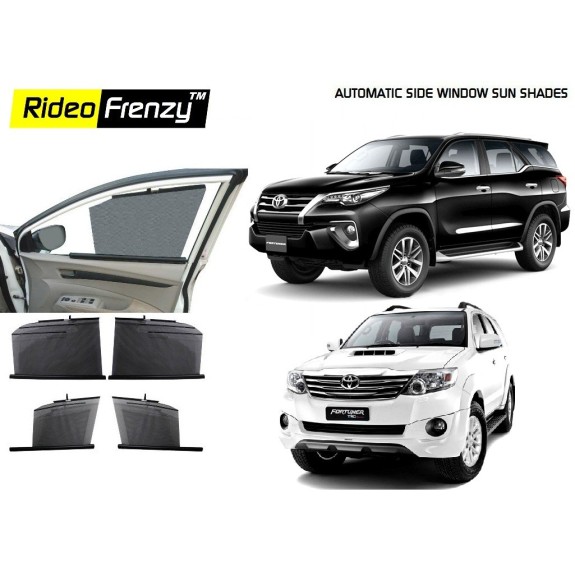 Buy Toyota Fortuner Automatic Side Window Sun Shade Cutrails online at low prices-Rideofrenzy