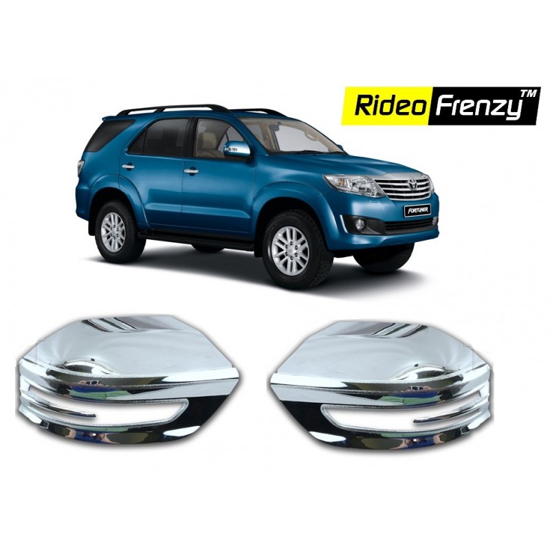 Buy Original Triple layer Toyota Fortuner Chrome Side Mirror covers online at low prices-Rideofrenzy