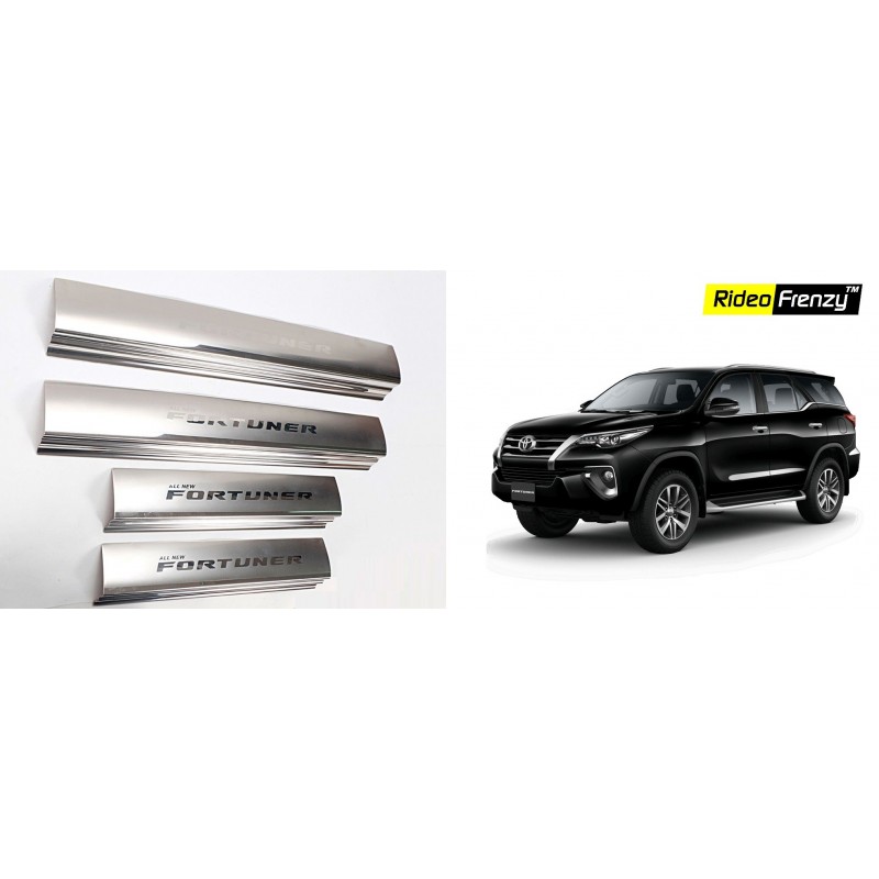 Buy New Toyota Fortuner Door Stainless Steel Sill Plate online at low prices-Rideofrenzy