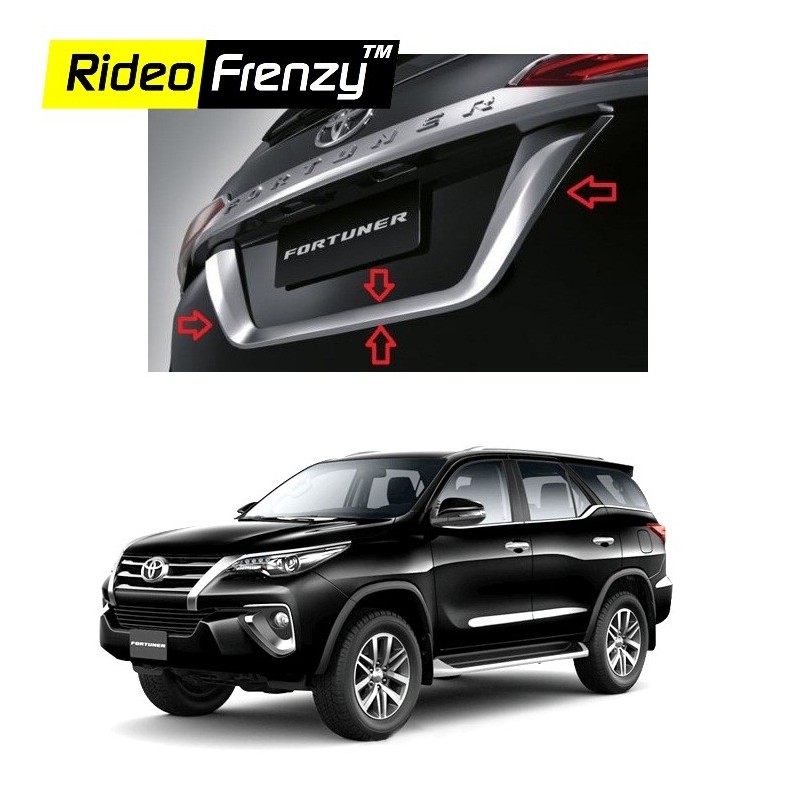Buy New Toyota Fortuner Chrome Number Plate Garnish U online at low prices-Rideofrenzy