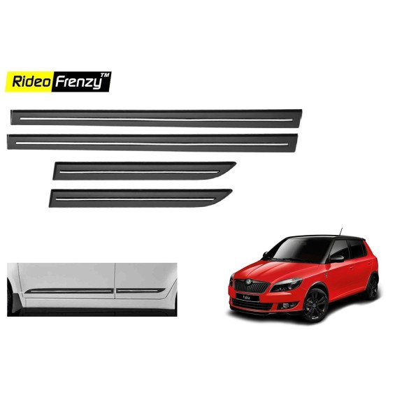 Buy Skoda Fabia Black Chromed Side Beading online at low prices-Rideofrenzy