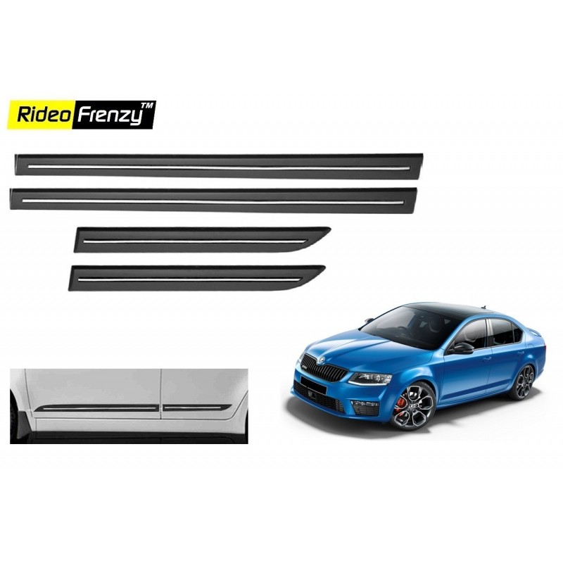 Buy Skoda Octavia Black Chromed Side Beading online at low prices-Rideofrenzy