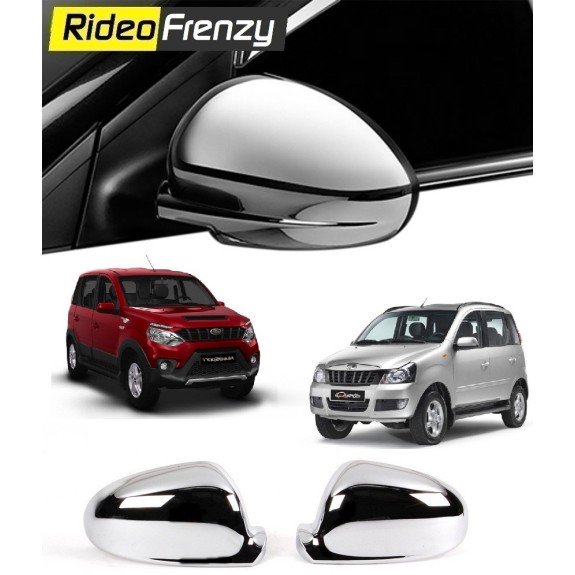 Buy Buy Mahindra Quanto & Nuvo Sport Chrome Side Mirror Covers online at low prices-Rideofrenzy online at low prices-Rideofrenzy