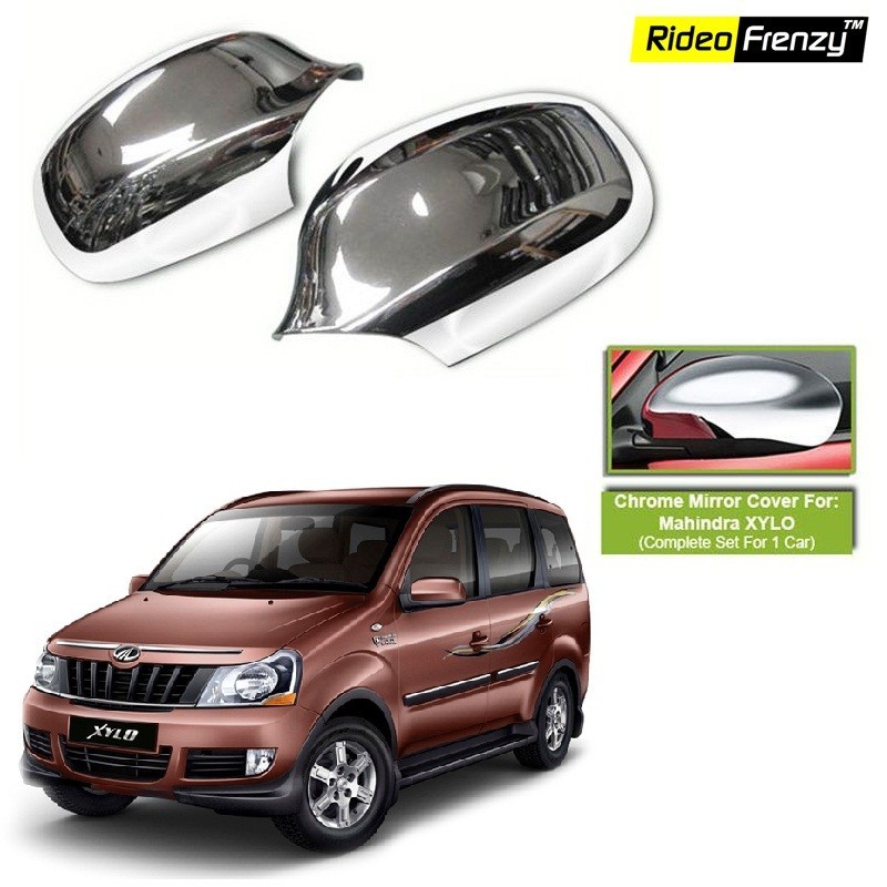 Buy Mahindra Xylo Chrome Side Mirror Covers online at low prices-Rideofrenzy