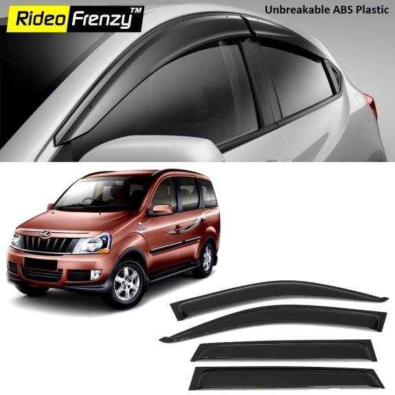 Buy Unbreakable Mahindra Xylo Door Visors in ABS Plastic-6 pcs online at low prices-Rideofrenzy