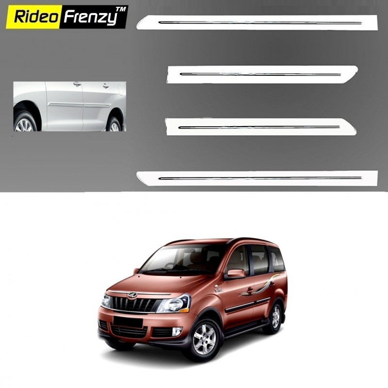 Buy Mahindra Xylo White Chromed Side Beading online at low prices-Rideofrenzy