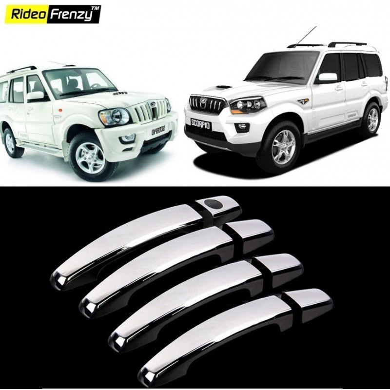 Buy Mahindra Scorpio Door Chrome Handle Covers online at low prices-Rideofrenzy