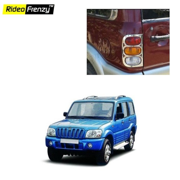 Buy Mahindra Scorpio Chrome Tail Light Covers online at low prices-Rideofrenzy