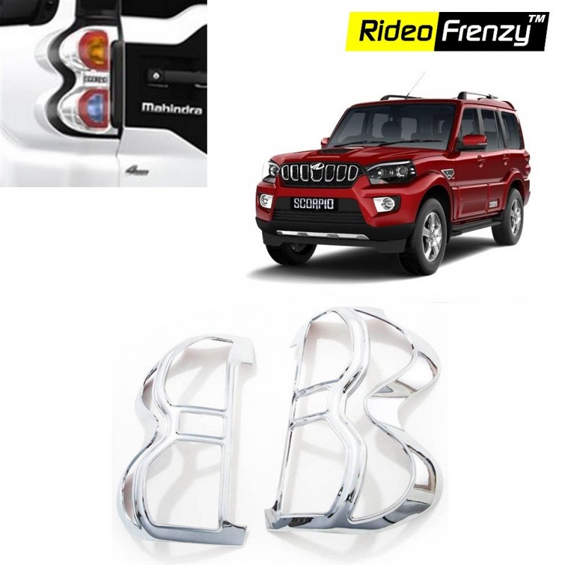 Buy New Mahindra Scorpio Chrome Tail Light Covers online at low prices-Rideofrenzy