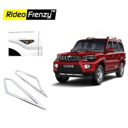 Buy New Mahindra Scorpio Chrome Eye Cat Garnish online at low prices-Rideofrenzy