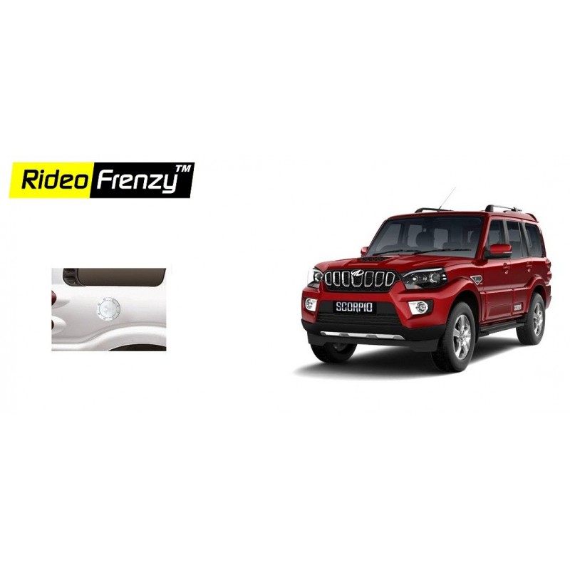 Buy New Mahindra Scorpio Chrome Disel Tank Cover online at low prices-Rideofrenzy