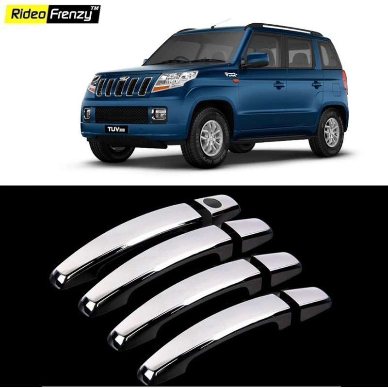 Buy Mahindra TUV300 Chrome Handle Covers online at low prices-Rideofrenzy