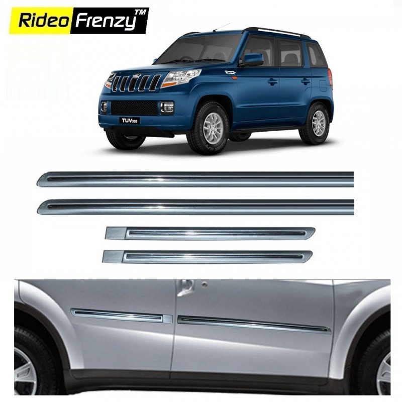 Buy Mahindra TUV300 Silver Chromed Side Beading online at low prices-Rideofrenzy