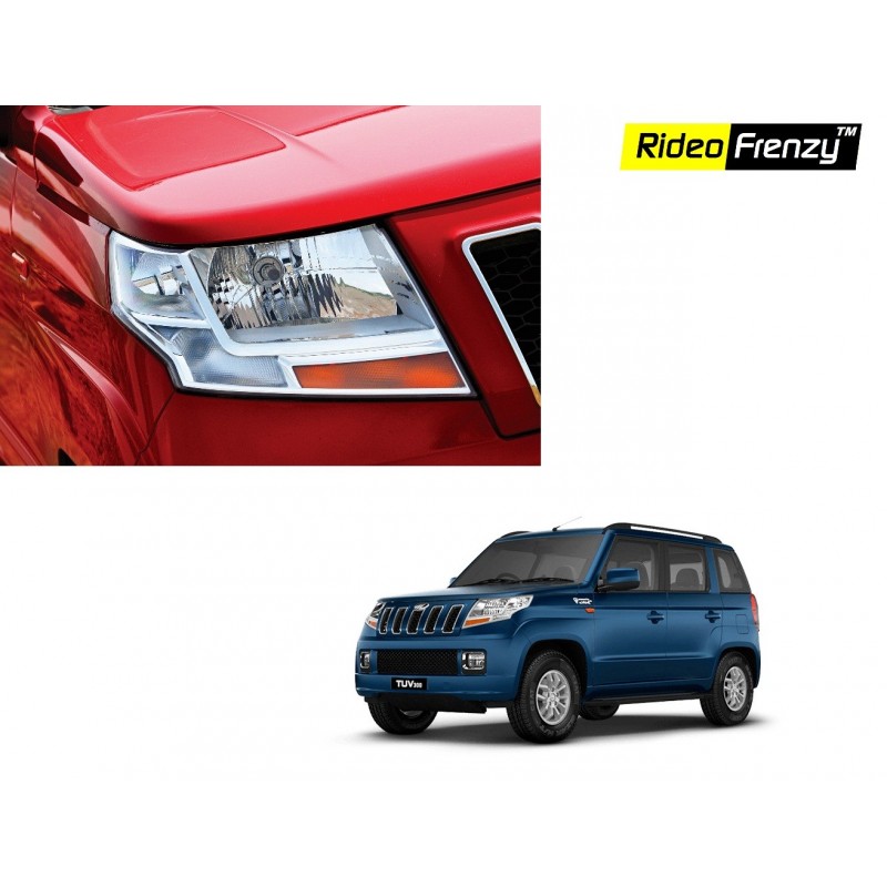 Buy Mahindra TUV300 Chrome Headlight Covers online at low prices-Rideofrenzy