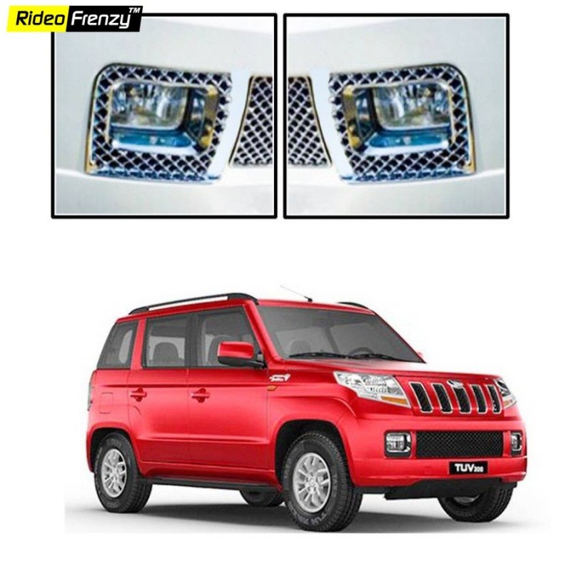 Buy Mahindra TUV300 Chrome Fog Lamp Covers online at low prices-Rideofrenzy