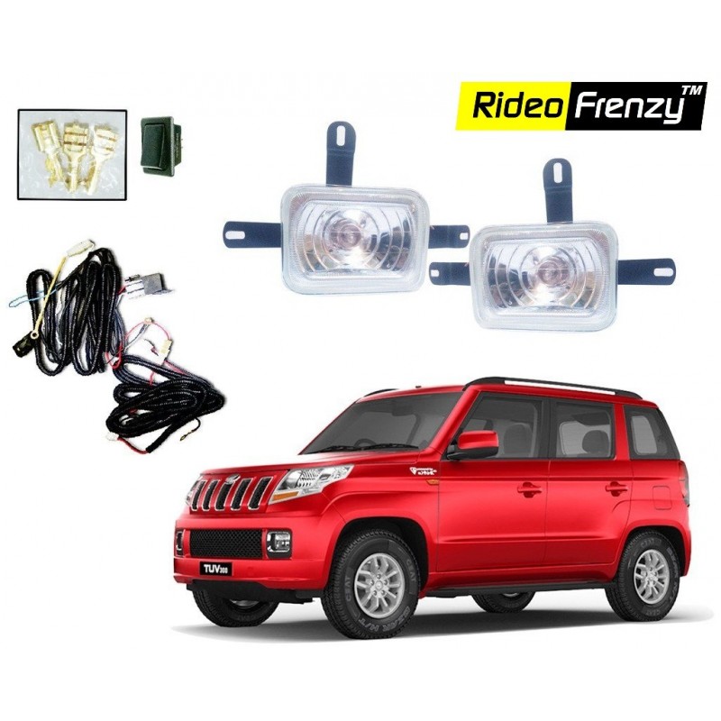 Buy Mahindra TUV300 Fog Lamp with Wiring & Switch full Kit online at low prices-Rideofrenzy