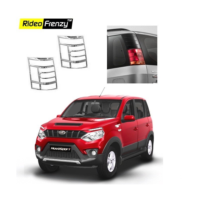 Buy Mahindra NuvoSport Chrome Tail Light Covers online at low prices-Rideofrenzy