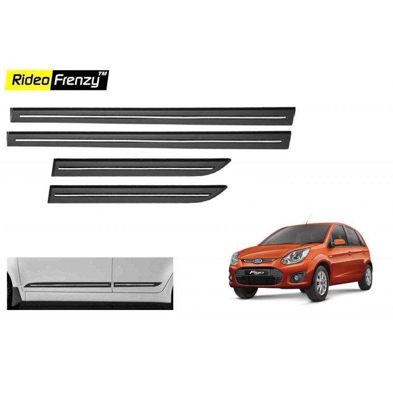 Buy Ford Figo Black Chromed Side Beading online at low prices-Rideofrenzy