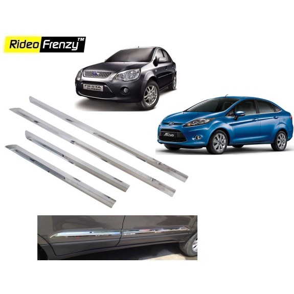 Buy Stainless Steel Ford Fiesta Chrome Side Beading online at low prices | Rideofrenzy