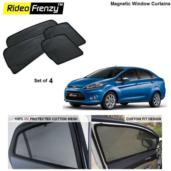 Buy New Ford Fiesta Magnetic Car Window Sunshades online at low prices-Rideofrenzy