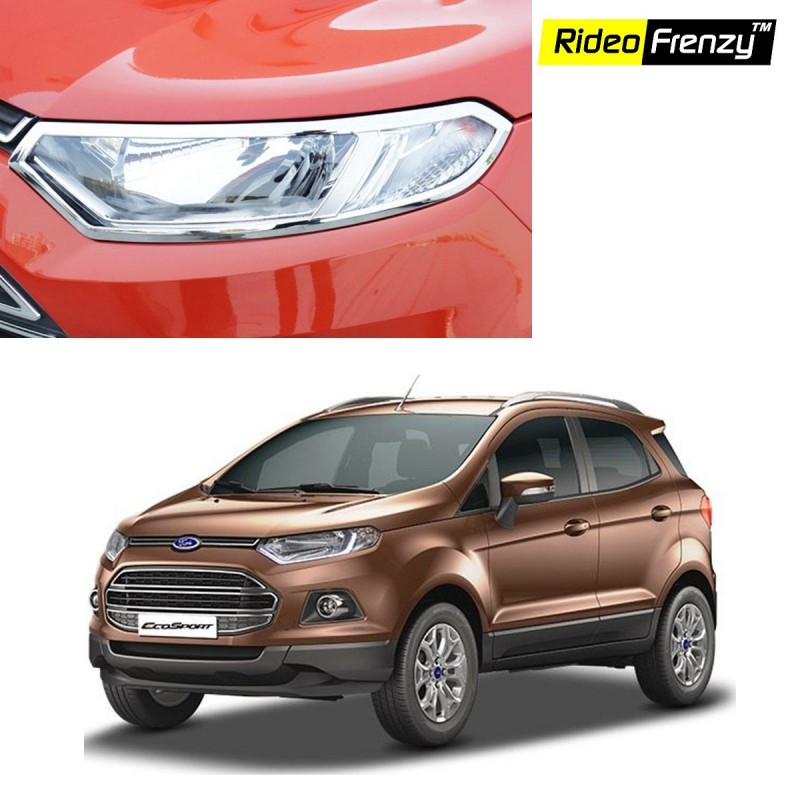 Buy Ford Ecosport Chrome HeadLight Covers online at low prices-Rideofrenzy