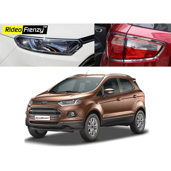 Buy Ford Ecosport Chrome Headlight+Tail Light Combo online at low prices-Rideofrenzy