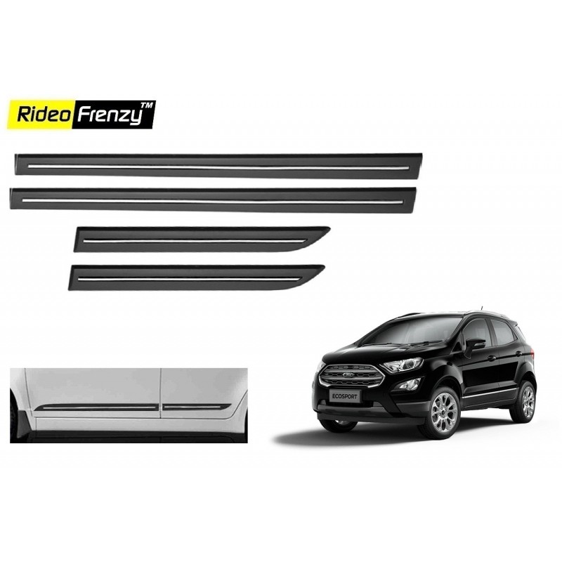 Buy Ford Ecosport Black Chromed Side Beading online at best prices | RideoFrenzy