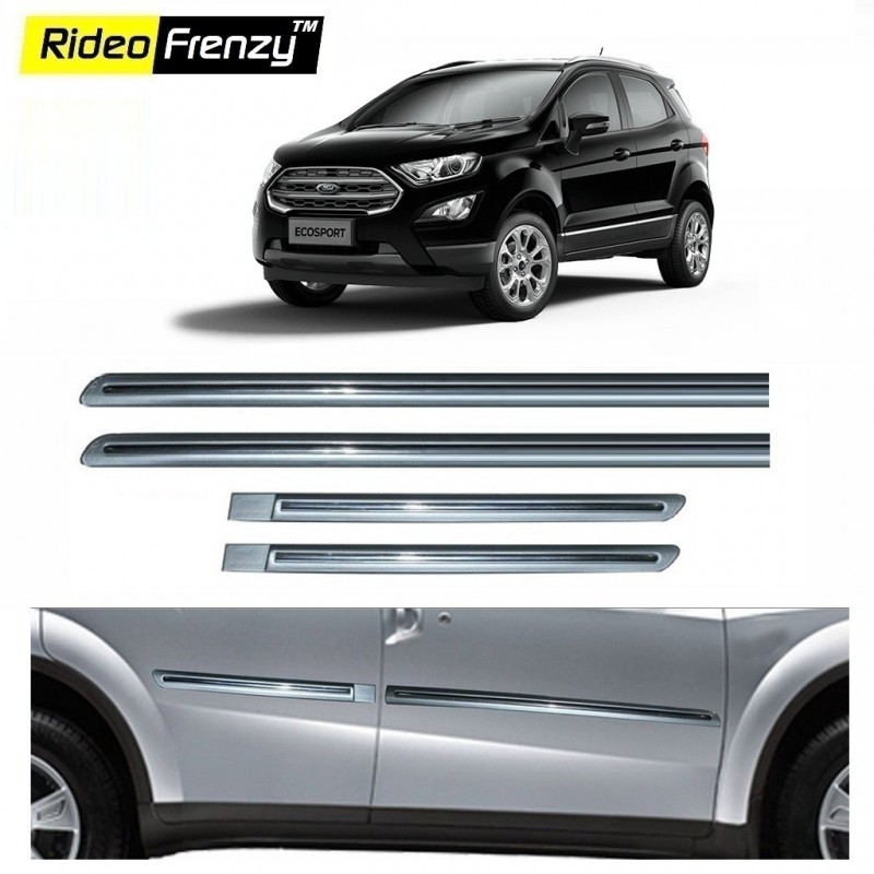 Buy Ford Ecosport Silver Chromed Side Beading online at low prices | Rideofrenzy
