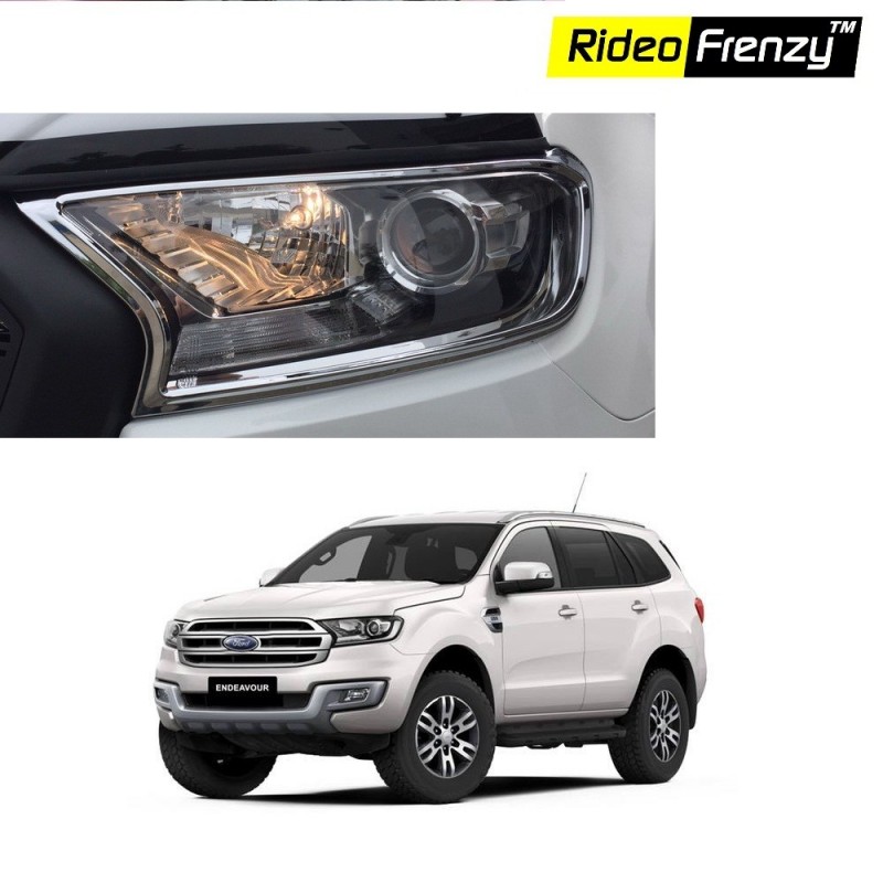 Buy Ford Endeavour Chrome Headlight Garnish online at low prices | Rideofrenzy