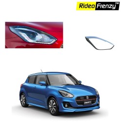 Buy Maruti Suzuki Swift 2018 Chrome Headlight Covers Garnish | Original | Free Shipping