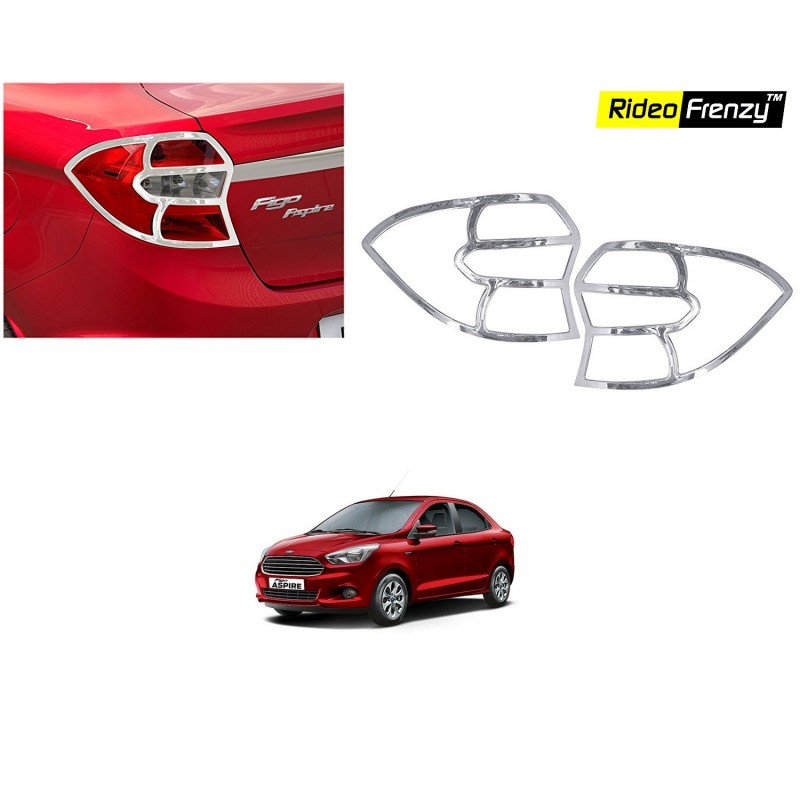 Buy Ford Figo Aspire Chrome Tail Light Cover at low prices | RideoFrenzy