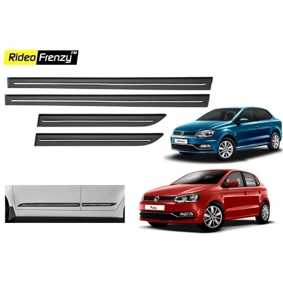 Buy Volkswagen Polo Black Chromed Side Beading online at low prices | Rideofrenzy