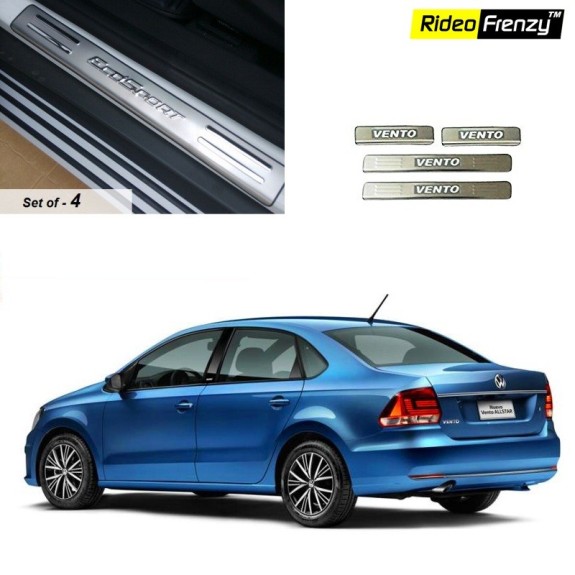 Buy Door Stainless Steel Volkswagen Vento Sill Plates online at low prices | Rideofrenzy