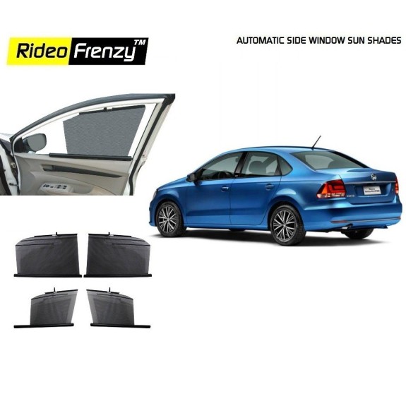 Buy Volkswagen Vento Automatic Side Window Sun Shades online at low prices |Rideofrenzy