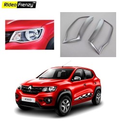 Buy Renault Kwid Chrome Head Light Cover online at low prices-Rideofrenzy