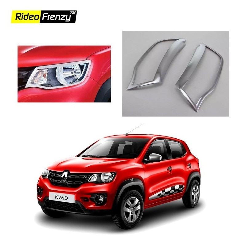 Buy Renault Kwid Chrome Head Light Cover online at low prices-Rideofrenzy
