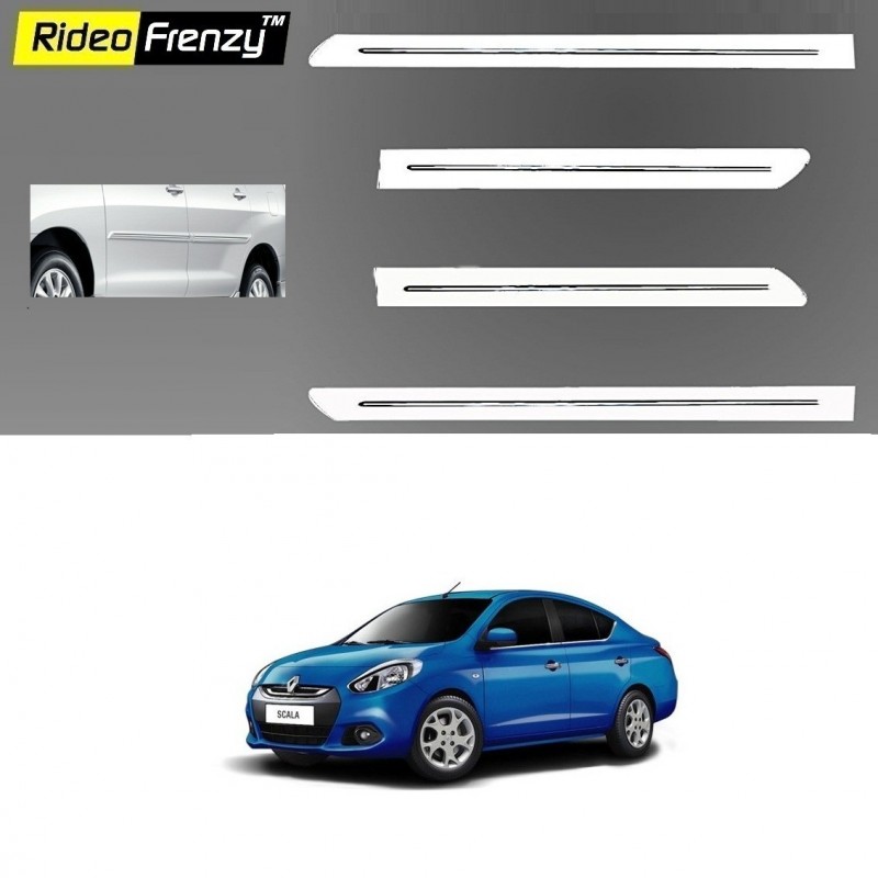 Buy Renault Scala White Chromed Side Beading online at low prices | Rideofrenzy