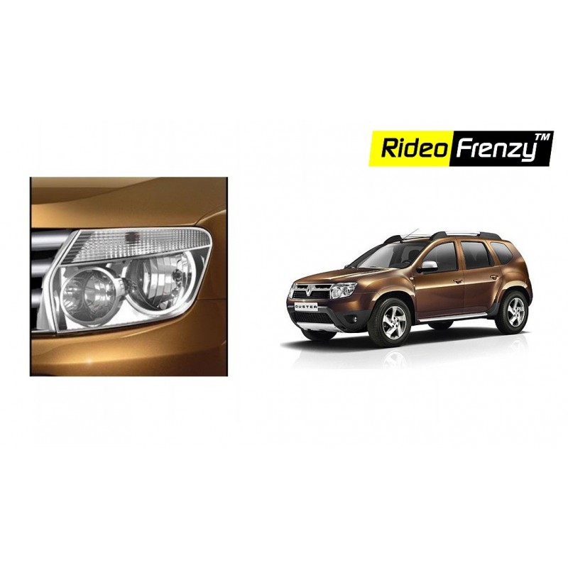 Buy Renault Duster Chrome Head Light Covers online at low prices | Rideofrenzy